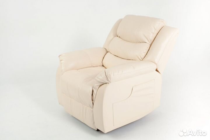Кресло реклайнер в бежевом цвете