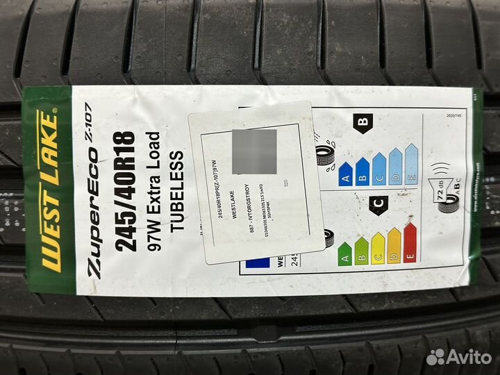 Westlake Zuper Eco Z-107 245/40 R18 и 265/35 R18 97W