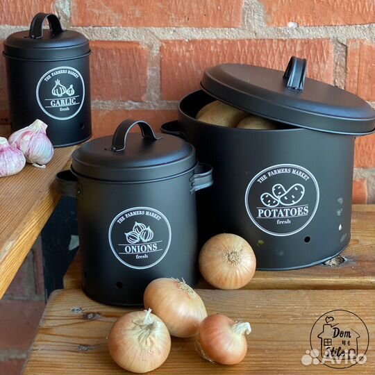 Набор контейнеров для овощей, разные цвета