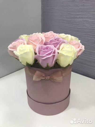 Букеты из мыльных роз