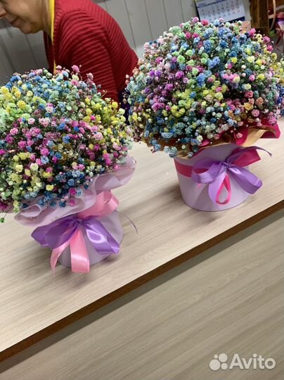 Букеты из гипсофилы