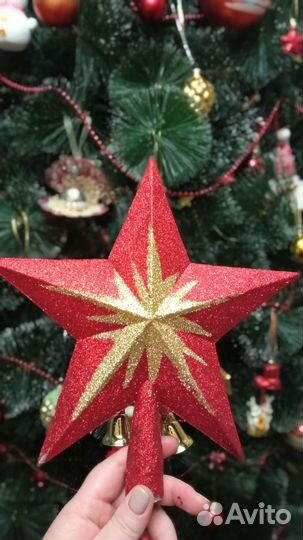 Макушка на елку(звезда)