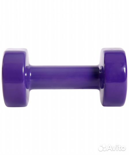 Гантель виниловая DB-101 4 кг, фиолетовый, 2 шт St