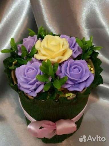 Букет цветов из мыла