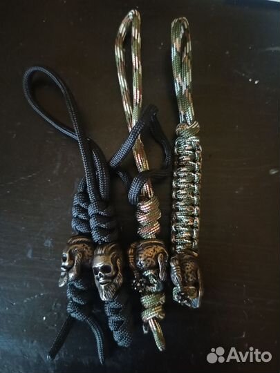 Темляк Викинг череп Рагнар паракорд