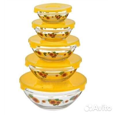 Наборы салатников с крышками новые