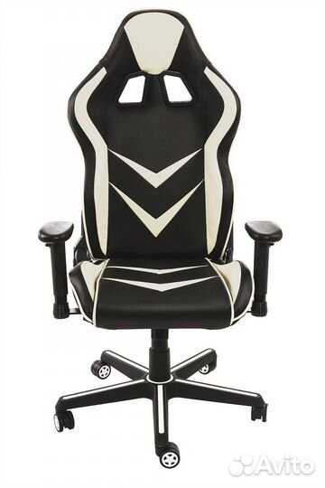 Компьютерное кресло Racer черное - бежевое