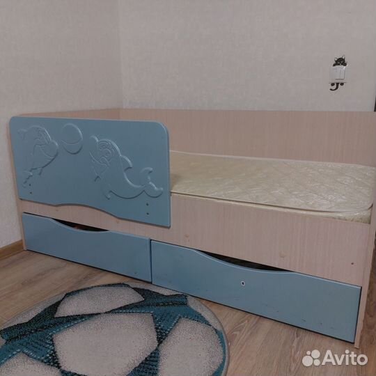 Кровать детская Дельфины