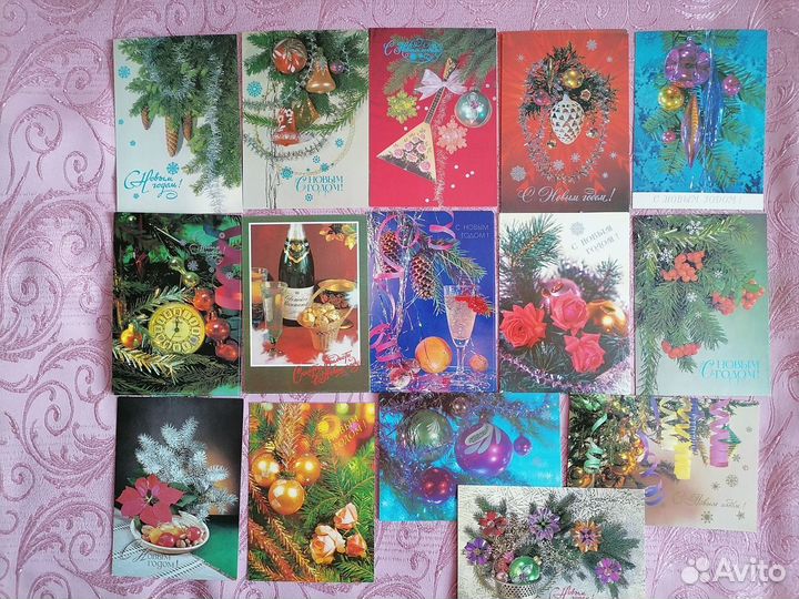 Новогодние открытки СССР