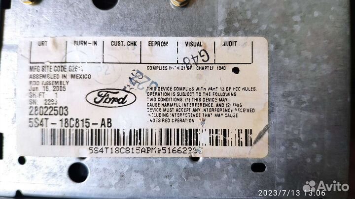 Магнитола на ford focus zx4