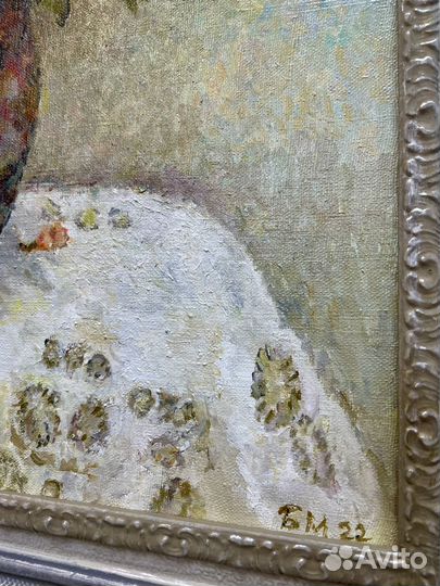 Букет маслом Садовые Маки, Б. Мовсесян