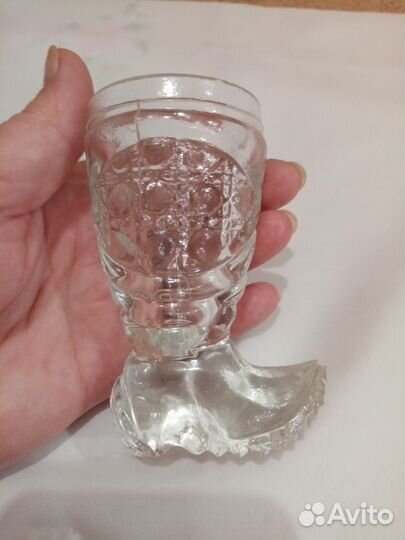 Хрустальная рюмка, сапожок СССР