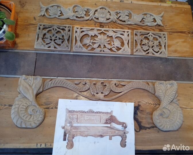 Ручная резьба по дереву, ножки