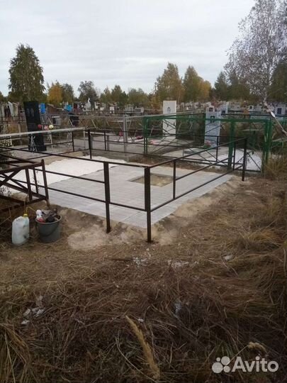 Изготовление оград и благоустройства захоронений