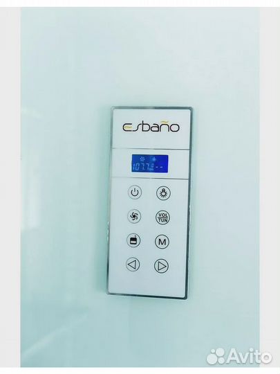 Кабина квадратная с крышей и LED освещением esbano-ES-L90CKR. размер: 90 х 90 х 210