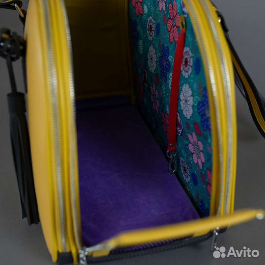 Сумка переноска из натуральной кожи