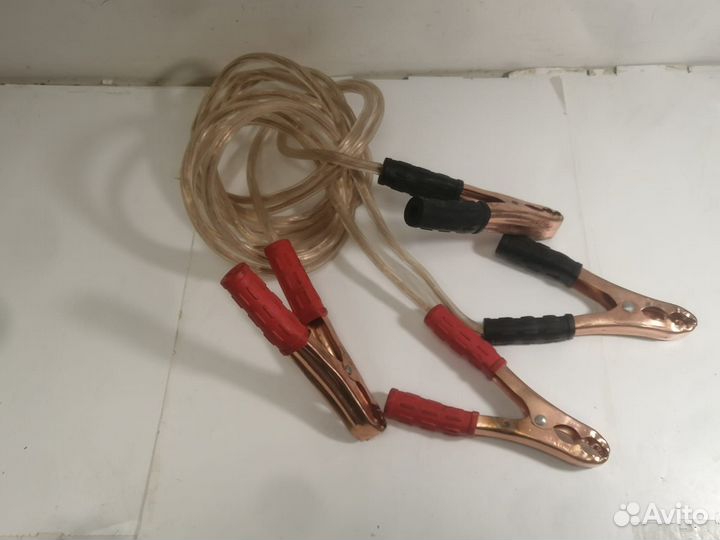 Провода прикуривания 3м, медь, силикон