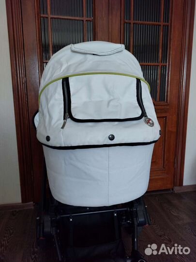 Коляска 2 в 1 hartan vip белая экокожа