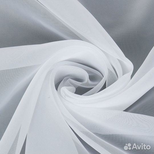 Новая тюль вуаль 8м цвет белый