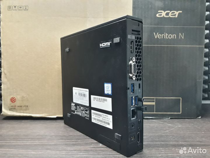 Неттоп Acer Veriton N6640G (i5 7500T,8Gb,SSD 128Gb