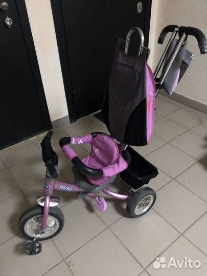 Велосипед с ручкой