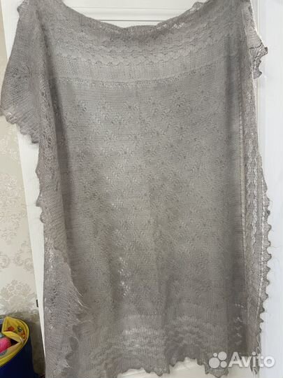 Пуховый платок шаль паутинка