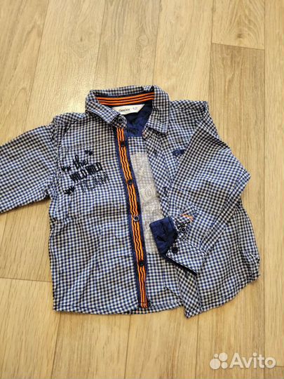 Рубашка для мальчика 6-12 месяцев