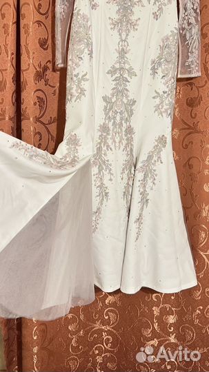 Свадебное платье ручной работы