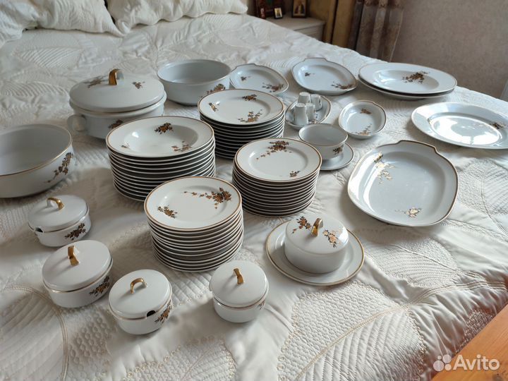 Cтоловый cеpвиз Гepмания ГДР 1777 12 перcон