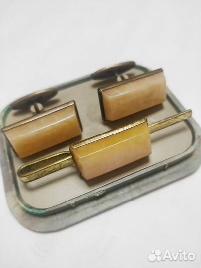 Запонки и зажим для галстука СССР