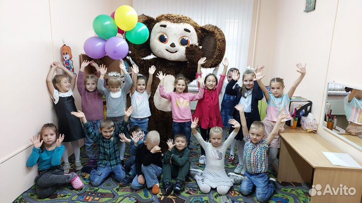 Ростовые куклы Чебурашка и Мишка