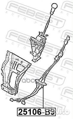 Трос коробки передач 25106-B9 25106-B9 Febest