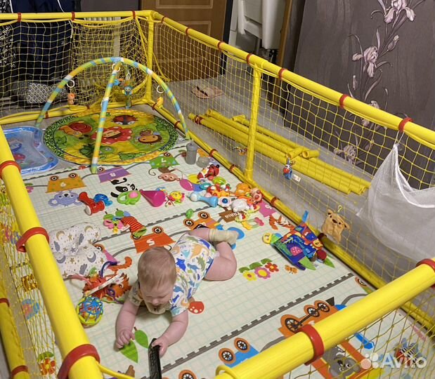 Большой детский манеж 2,5 на 2,5