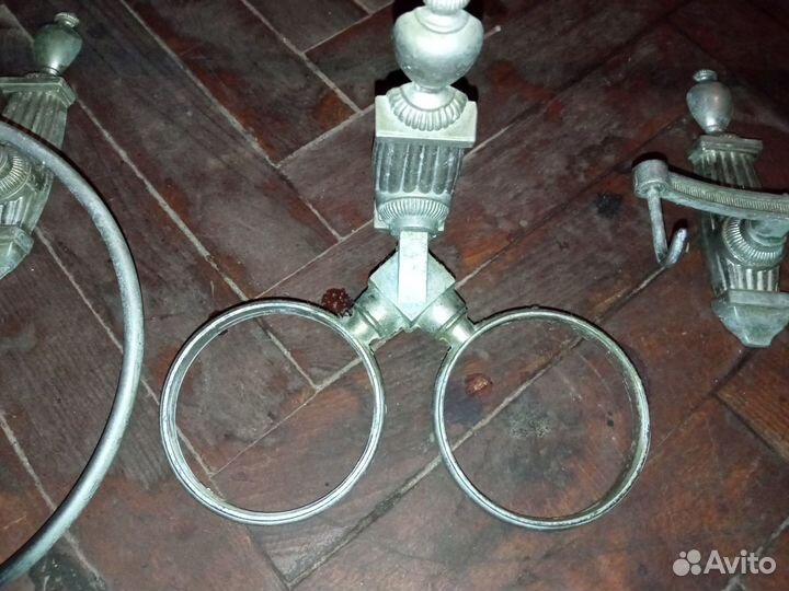 Винтажный набор литьё металл интерьерный телефония