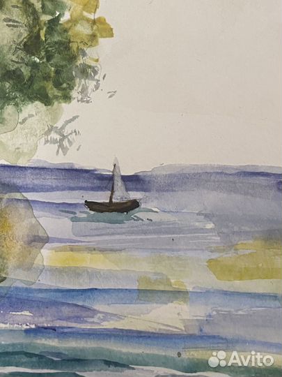 Детский рисунок акварель А3