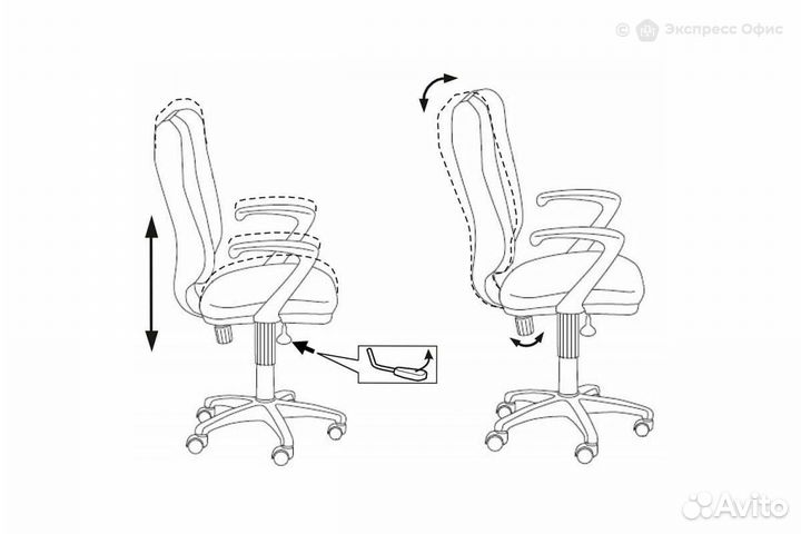 Кресло офисное Бюрократ CH-540axsn/26-25