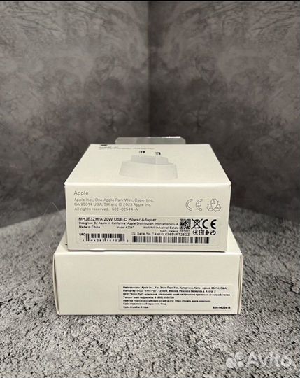 Кабель lightning, type-C, блок питания 20W