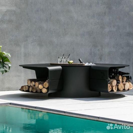 Костровая чаша с грилем очаг