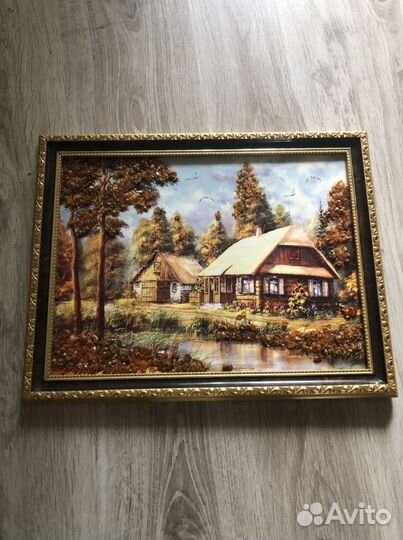 Картина из янтаря
