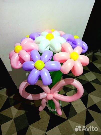 Цветы из воздушных шаров