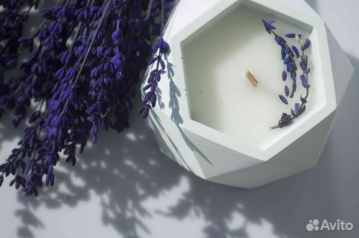 Ароматические свечи из гипса