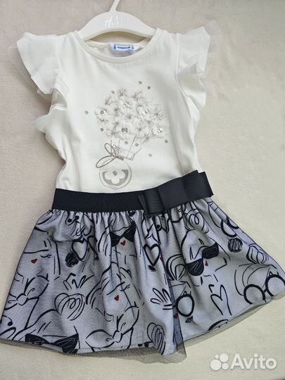 Комплект детский 104 футболка юбка mayoral