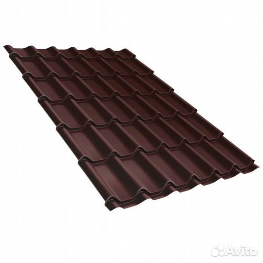 Металлочерепица для кровли шоколад