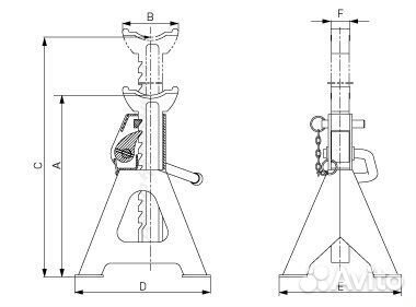Подставка страховочная 3 тонны