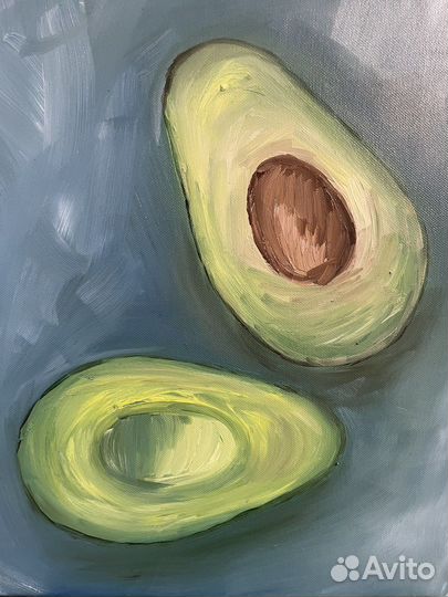 Картина маслом «Авокадо»