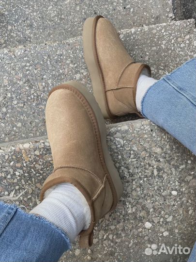 UGG Mini Platform Beige женские (Арт.4354)