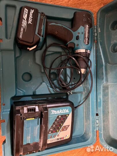 Аккумуляторная дрель шуруповерт makita 18v