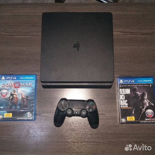 Игровая приставка ps4 slim 1tb+ игры