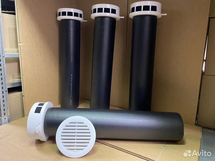 Приточный клапан c белой решёткой