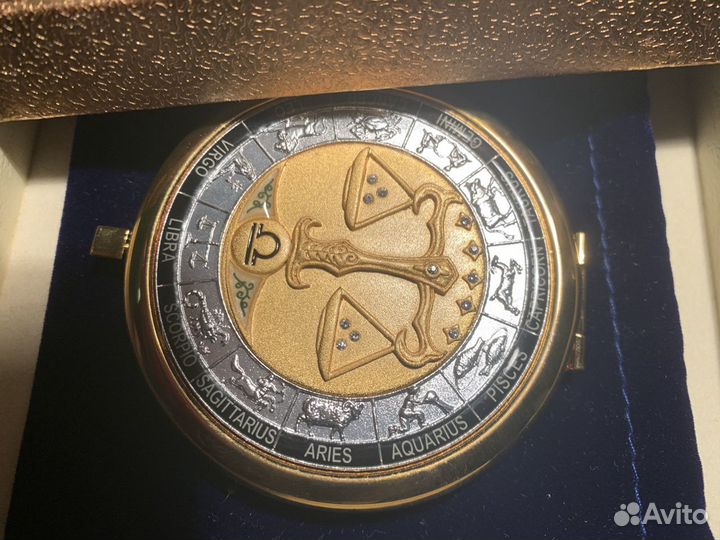 Зеркало подарочное «Весы» с кристаллами Swarovski